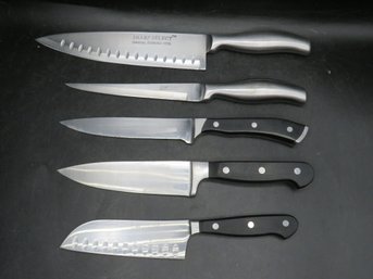 Cutlery -  Wusthof, Wolfgang Puck, Hampton Forge, Sharp Select - Assorted Lot Of 5