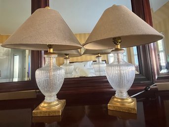 Blown Glass Lamps - 2 Pieces