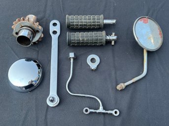 Motorcycle Parts Assorted Lot Of 8 Pieces