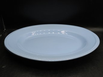 Homer Laughlin Kraft Blue Oval Platters - Set Of 2