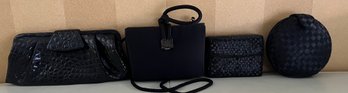 Assorted Black Evening Purses - 4 Piece Lot