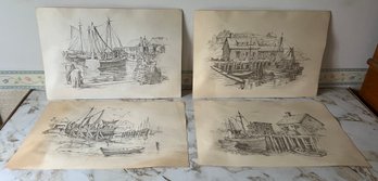 Jay Killian Nautical Unframed Prints - 4 Piece Lot