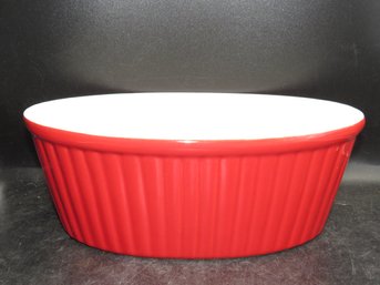 Red Oval Baking Dish