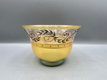 Hand Painted Glass Decorative Bowl