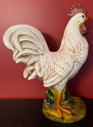 Hand Painted Porcelain Rooster Figurine