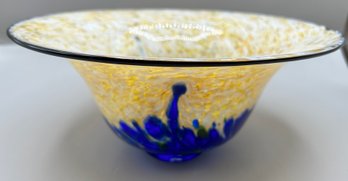 Murano Style Hand Blown Decorative Glass Bowl