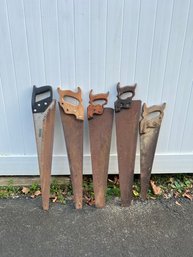 Lot Of 5 Handsaws