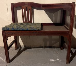 Vintage Telephone Bench Table