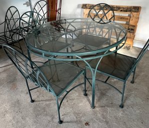 Wrought Iron Outdoor Furniture - 13 Pieces