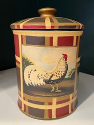 Raymond Waites Farmhouse Styled Rooster Canister With Lid