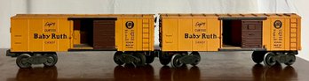 Lionel 4454 Vintage O Baby Ruth 'Electronic Control' Boxcar Set Of 2