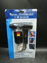 Samsonite Royal Traveler Dual Voltage Compact Hair Dryer - New In Packaging