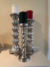 3 Pillar Candle Holders