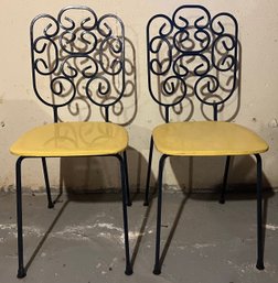Arthur Umanoff  Styled Iron Chairs - 2 Pieces