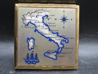 Vintage Italy Square Mirrored Compact