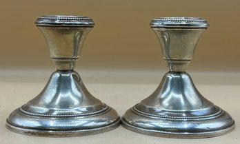 Wallace Sterling 352 Weighted Reinforced Candlestick Holders