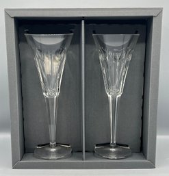 Waterford Crystal Love Toasting Flute Pair Glasses In Box