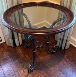 Ethan Allen Tuscany Wrought Iron End Table