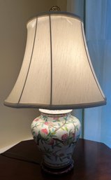Asian Inspired Hand Painted Table Lamp