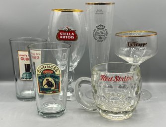 Assorted Beer Glasses - 6 Pieces
