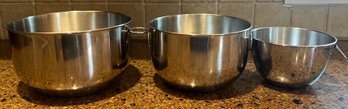 Farberware Stainless Steel Mixing Bowls - 3 Piece Lot