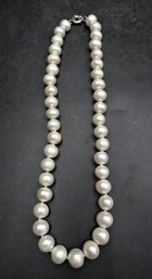 Real Pearl Necklace With Sterling Silver 925 Clasp