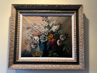 Floral Oil Painting Framed