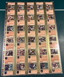 25 Hi Pro 1989 Uncut Sheet Form NFL Players Association Playing Cards