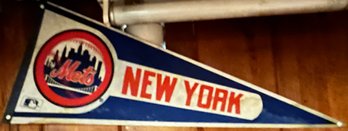 1970s MLB New York Mets Felt Pennant