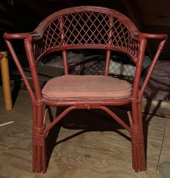 Red Wicker Chair