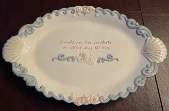 Fortunoff Friends Are Like Seashells, We Collect Along The Way Ceramic Plater