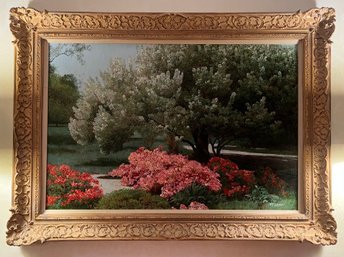 McLean Artist Signed Landscape Oil Painting Framed