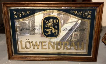 Lowenbrau Beer Mirrored Sign