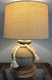 Pottery Barn Style Rope Knot Table Lamp