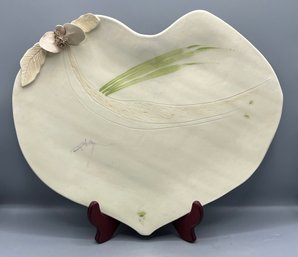 Accents & Design Artist Signed Ceramic Heart Shaped Dish