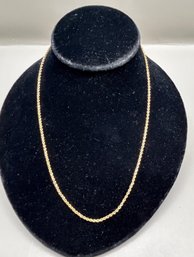 18k Gold Rope Chain, 5.7g