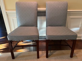 Hickory Quilted Fabric Chairs - 2 Pieces