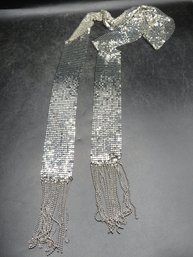 Off Park Collection Silver Tone Mesh Shawl/necklace