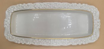 Vintage Lenox Rectangular Serving Tray Celery Dish Made In USA