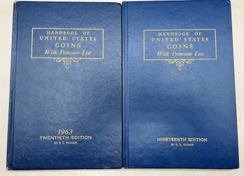 Handbook Of United States Coins With Premium List, 19th Edition And 1963 Twentieth Edition., 2 Piece Lot