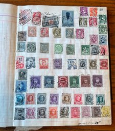 Stamps From Around The World Stamp Book