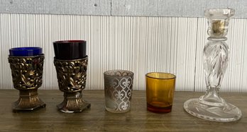 Assorted Candle Holders - 5 Pieces