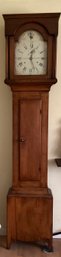 R. Whiting/ Winchester Tall Case Grandfather Clock, With Wood Works Signed Interior Of Case