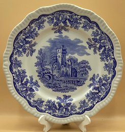 Spodes Blue Room Collection , Regency Series ' Ruins' Plate