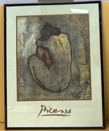 Picasso Femme Nue II Blu Nude Print Framed