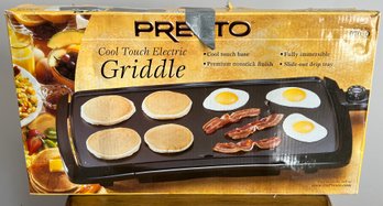 Presto Cool Touch Electric Griddle Model No 0690005 In Box