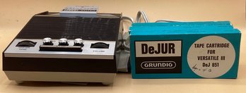 Grundig DeJUR Stenorette Recorder Versatile V Tape Recorder With 2 Cassettes