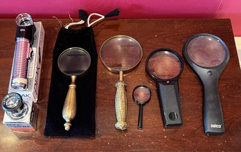 Lot Of Magnifying Glasses - 7 Pieces