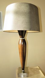 Tyndale 2-light, Wood & Metal Table Lamp With Textured Shade