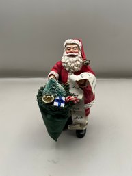 Clothtique Possible Dreams Checking His List 1995 Santa Claus 7' Ornament